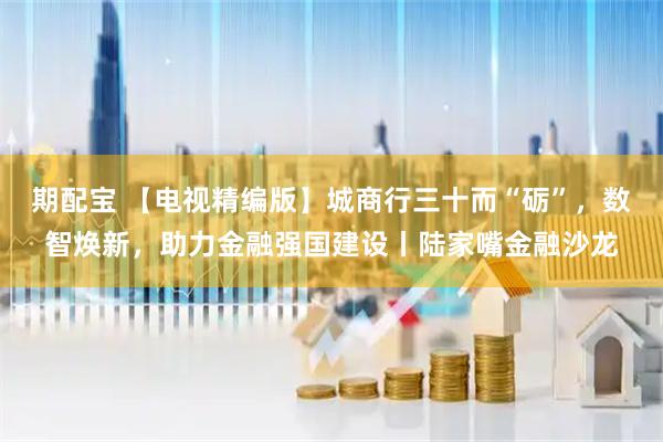 期配宝 【电视精编版】城商行三十而“砺”，数智焕新，助力金融强国建设丨陆家嘴金融沙龙